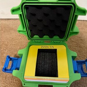 Invicta Green and Blue Watch Case